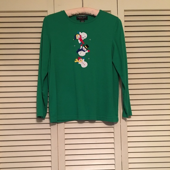 Holiday Themed Long Sleeved Tee Shirt - Picture 1 of 6